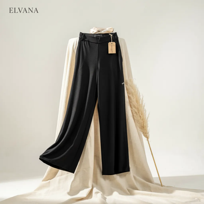Elvana™ Likralı Düz Kesim Pantolon