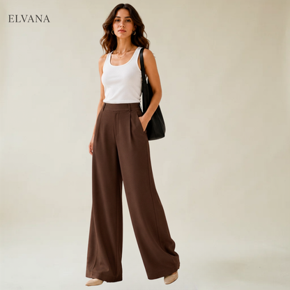 Elvana™ Likralı Düz Kesim Pantolon
