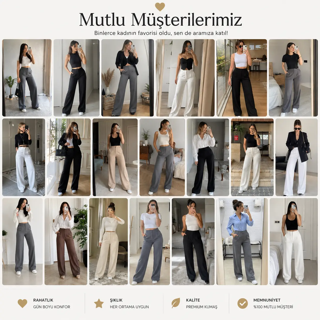 Elvana™ Yumuşak Dokulu Likralı Pantolon