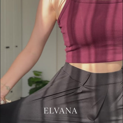 Elvana™ Likralı Düz Kesim Pantolon